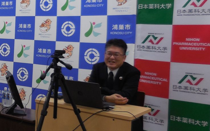 渡邉峰雄先生が「鴻巣市生涯学習オンライン講座」の収録を行いました。