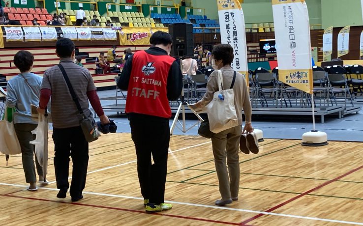 T.T彩たまのホームゲームの試合運営ボランティアに学生が参加しました